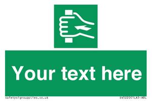 Custom Push Bar Sign